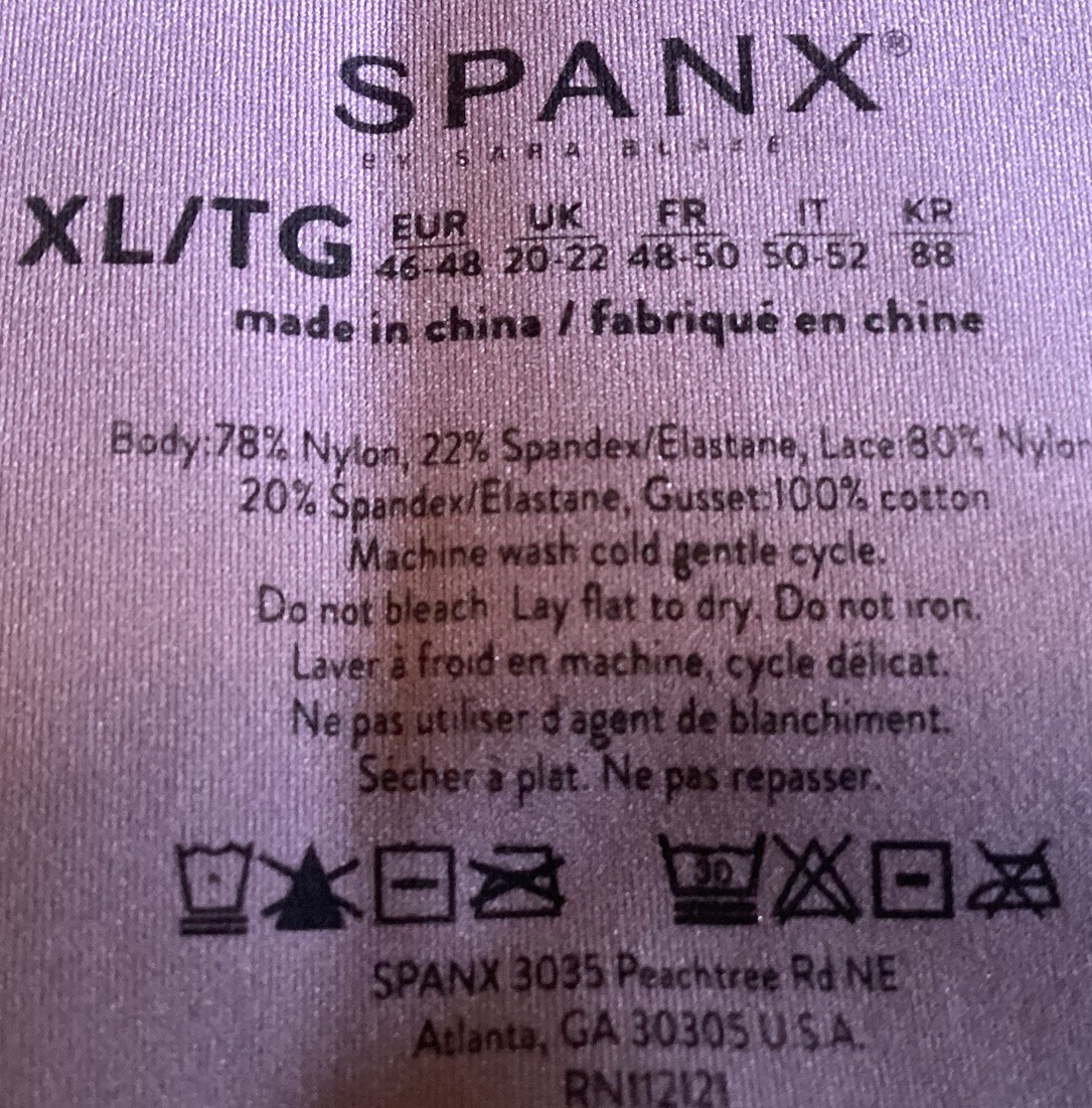 Spanx Women’s Lilac Color Lace Back Wide Waist Hipster panty FP2215 WN SZ XL