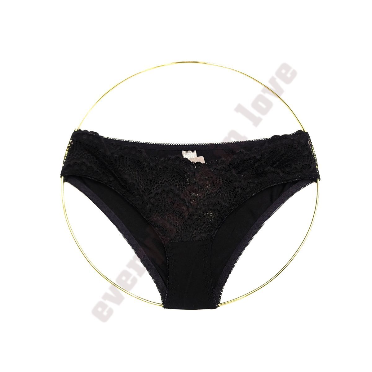 Women Front Overlap Lace Stretch Satin Back Sexy Cute Bikini panties Underwears