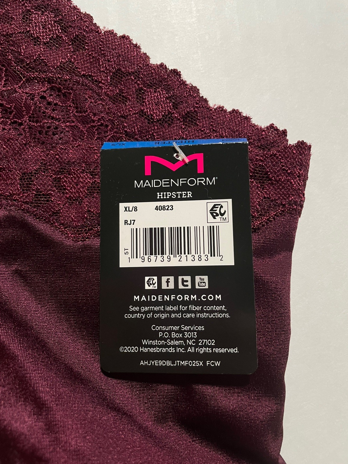 NWT Lot of 2 Women’s Maidenform Hipster Panties – Size XL / 8 – FREE SHIPPING