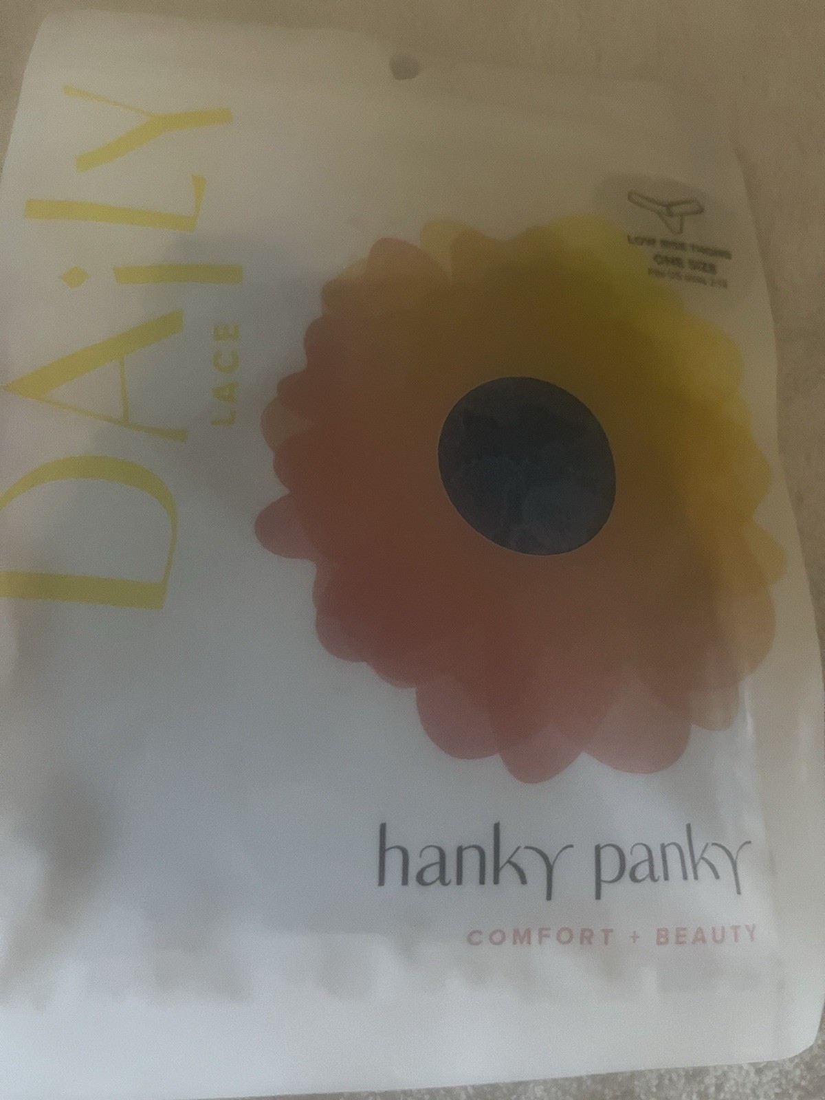 HANKY PANKY 4911 LOW RISE LACE THONG STORM CLOUD BLUE GREY OS NWT 3 Pack