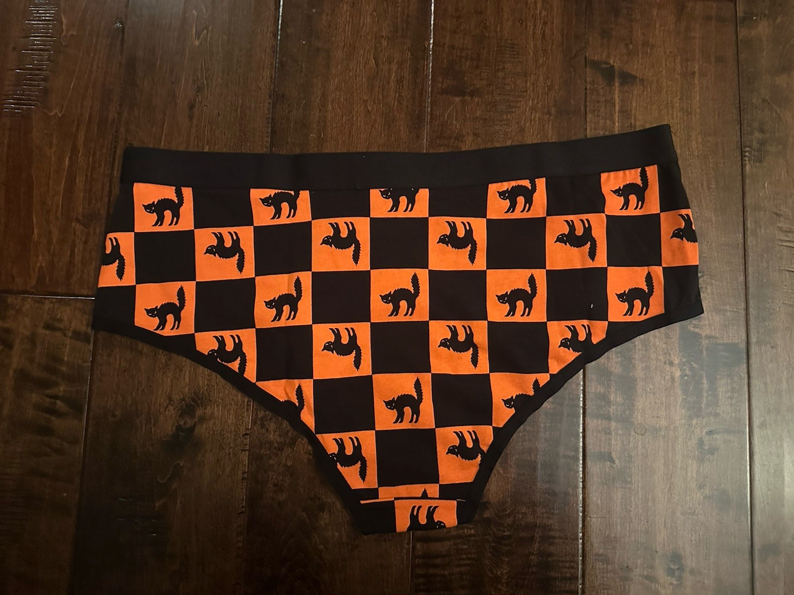 Torrid Ladies Panties Underwear Cheeky Black Cats Orange Halloween NWT Sz 1