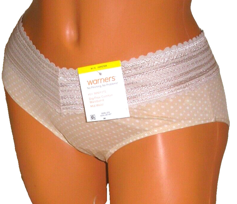 Panties Lingerie Warner’s No Pinch No Problem Hipster Sz 6 Medium Adult Gift
