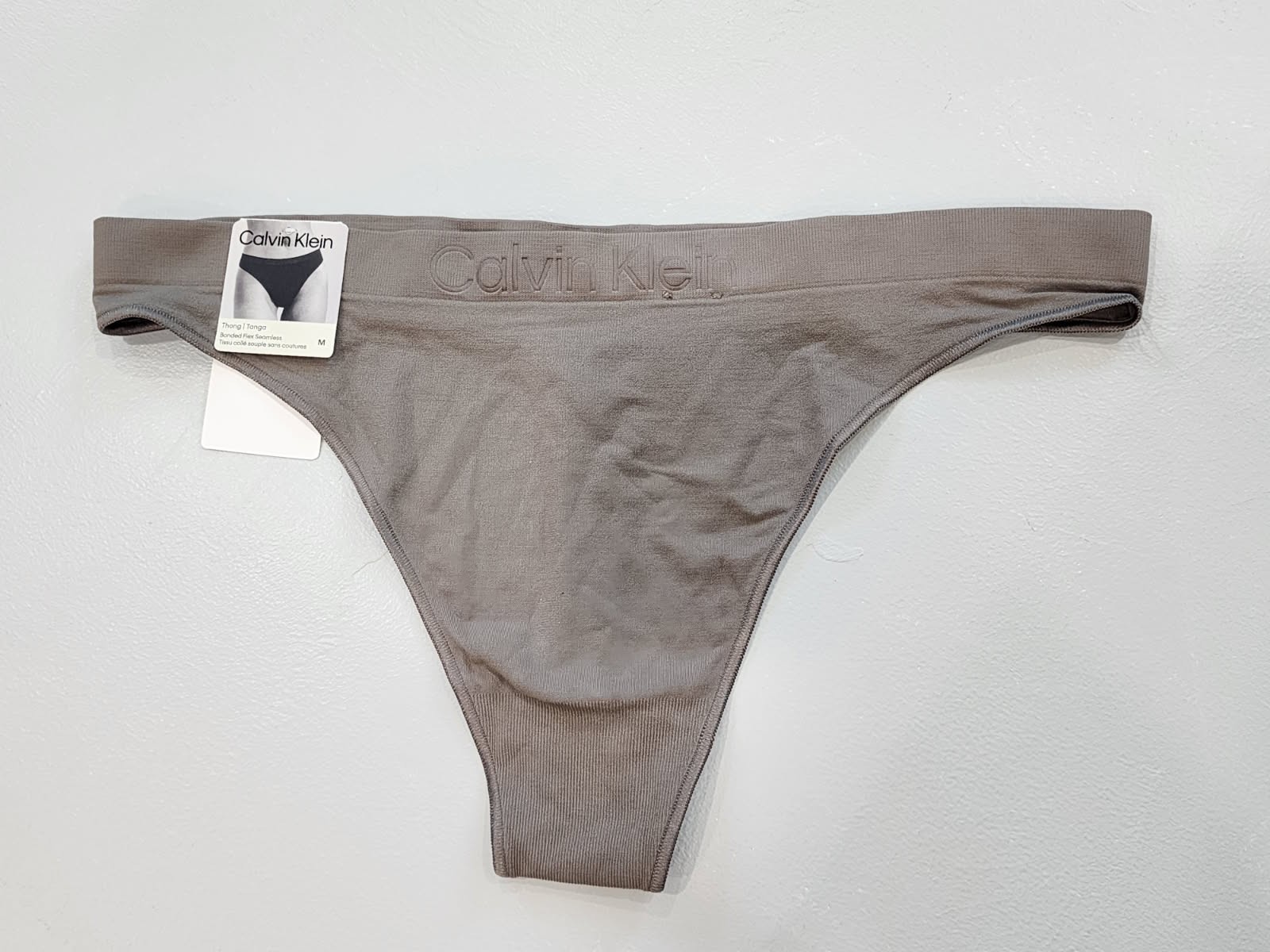 NEW Calvin Klein CK Women’s Bonded Flex Thong Underwear QD3958 033 Size SMALL