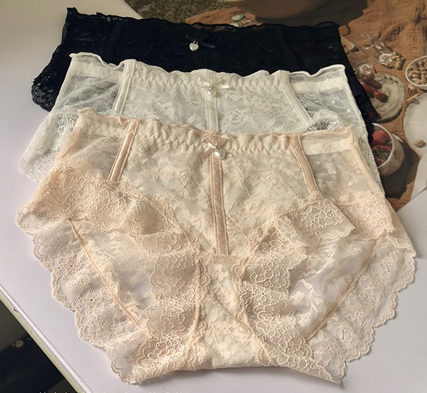 3 Pack Lot Sexy Womens Lace Underwear Brief Lace See Through Sheer Underwear