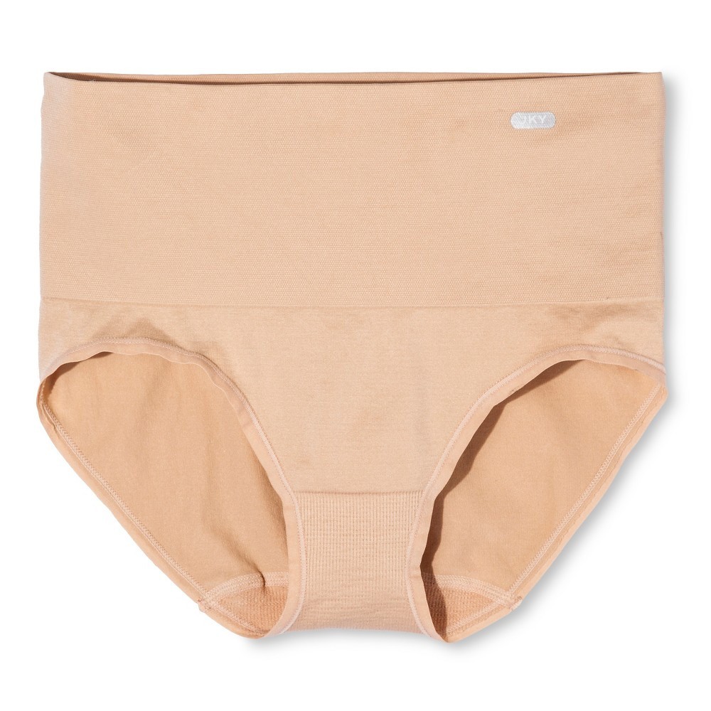 Jockey Generation Tummy Smoothing Mid-Waist Briefs High Rise Beige Large NWT