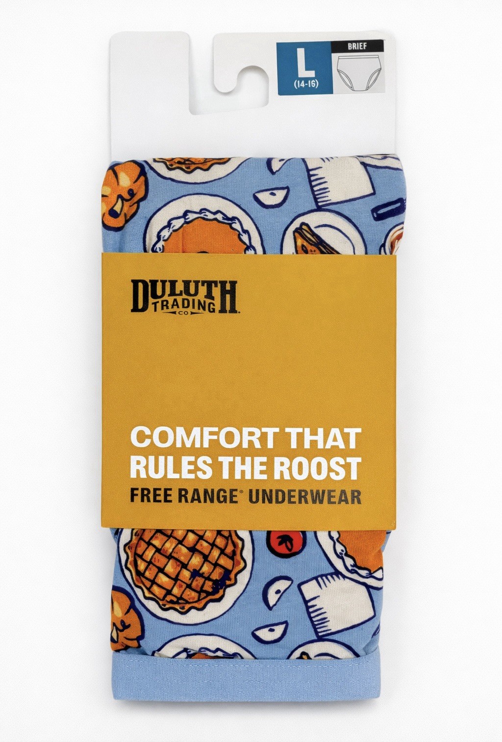 Duluth Women’s Free Range Underwear Brief/Pumpkin Pie Large (14-16) NWT