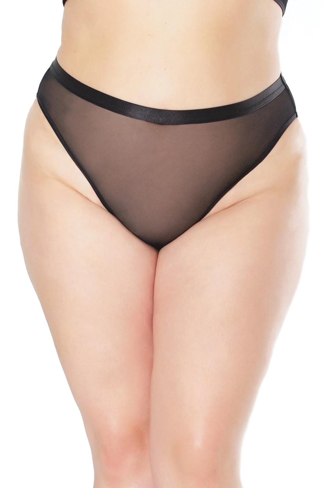 Coquette – 22136 – Crotchless Panty – BLACK
