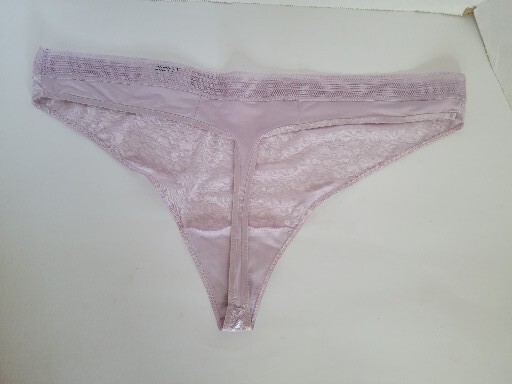 Size XXL 9/2X NWT Secret Treasures Lavendar Leopard Lace Thong Panty Underwear