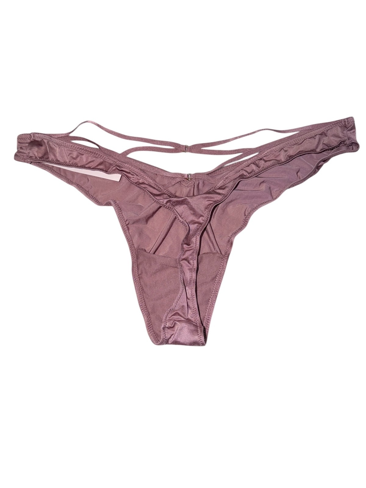 Victoria’s Secret Crisscross Strappy Thong Panty Vintage Rose High Leg New
