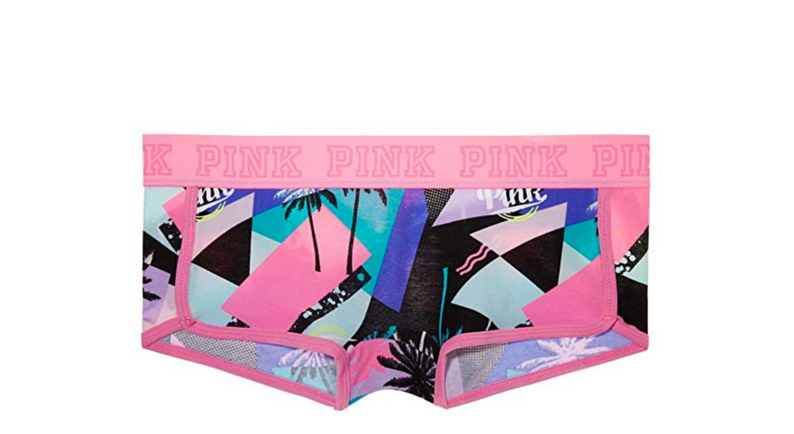 Victoria’s Secret PINK Logo Boyshort Panty 80’s Prints *select size*