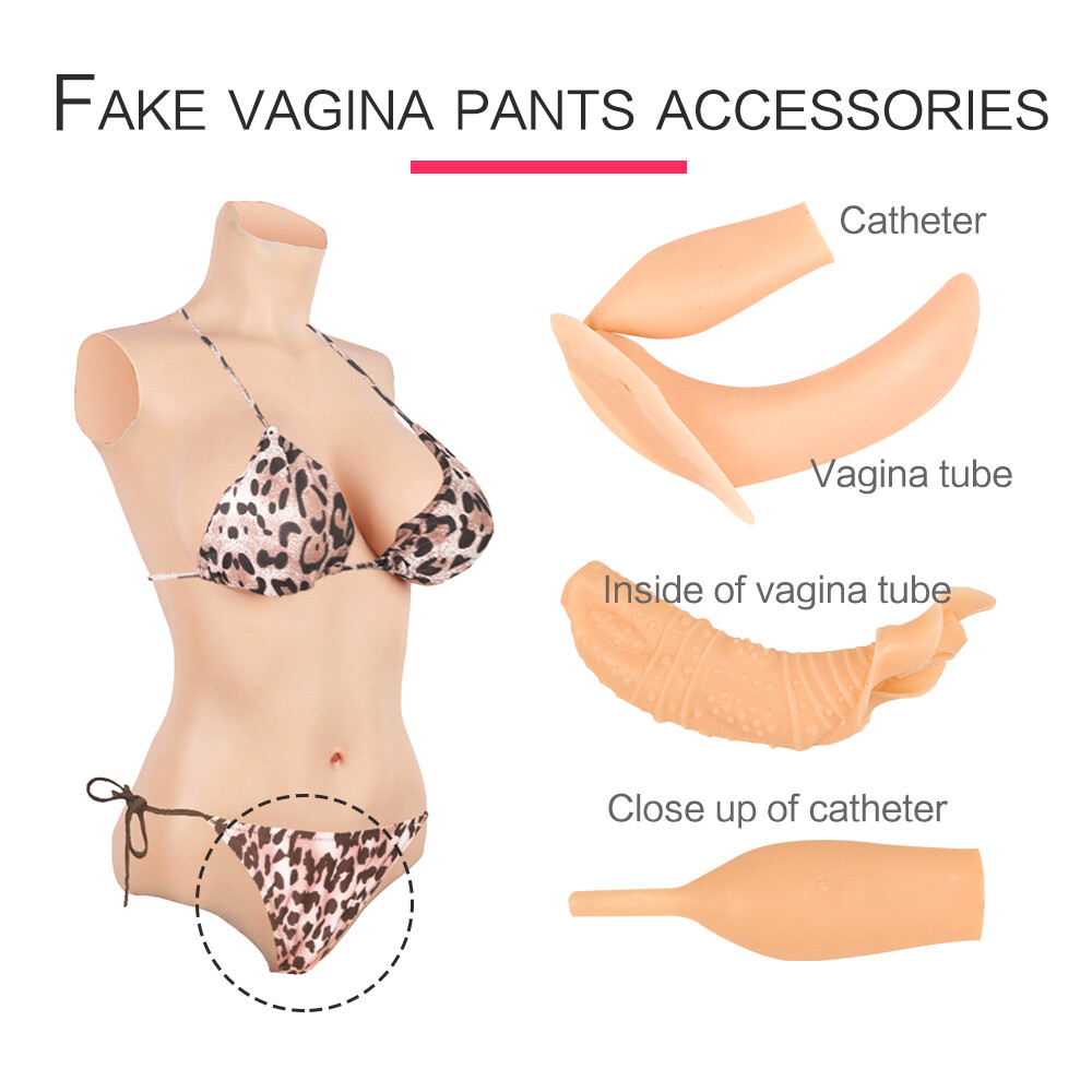 Silicone Body Breast Molds C/G Cup Fake Vagina Hip Shaping Female Body Suit