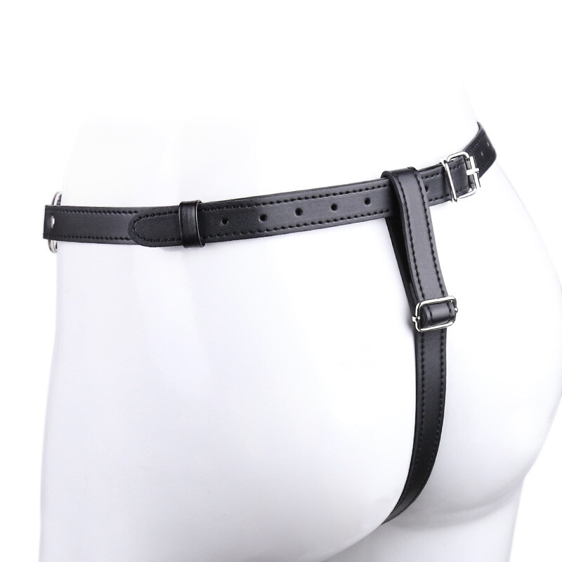 Women’s Punk Waist Belt Body Chain Faux Leather Harness Adjustable briefs