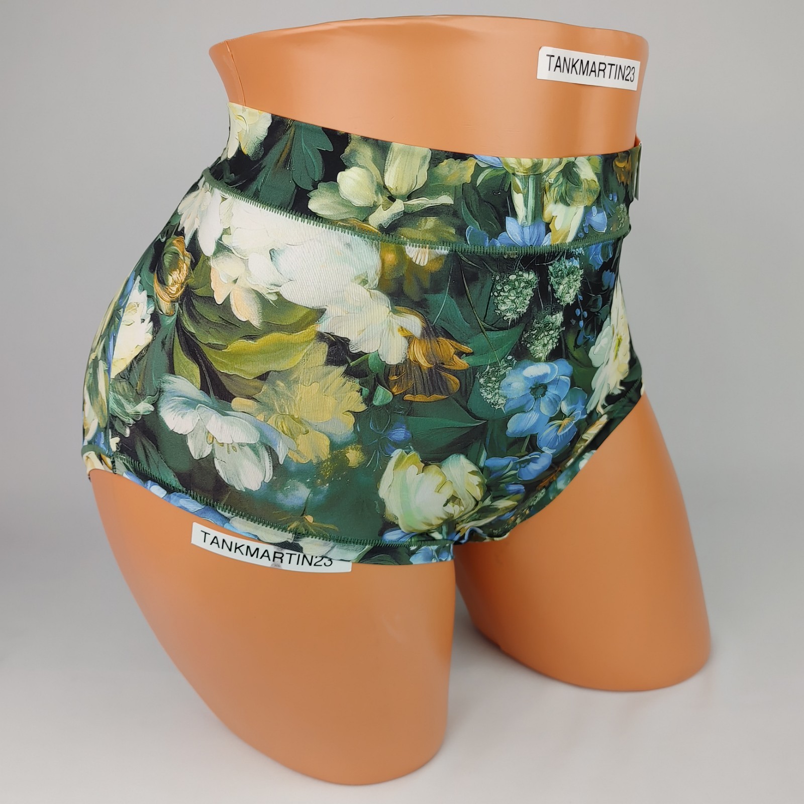 LANE BRYANT CACIQUE COMFORT BLISS FULL BRIEF PLUS PANTY 14/16 BLUE YELLOW FLORAL