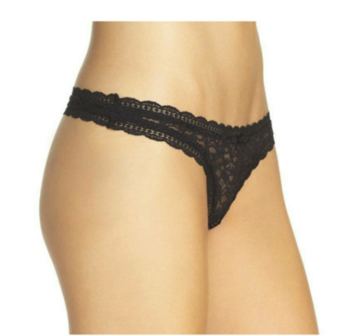 2x Free People Lace Thong Womens Small Gray OB588159 NWT