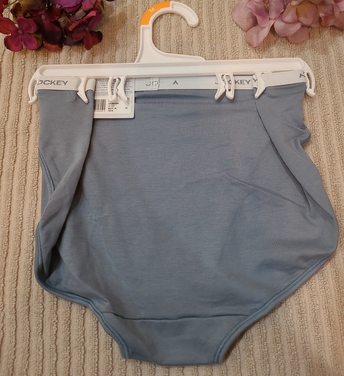 JOCKEY GENERATION Logo Laserbond Supima Cotton Blue Hi Cut Panty Panties 6/M
