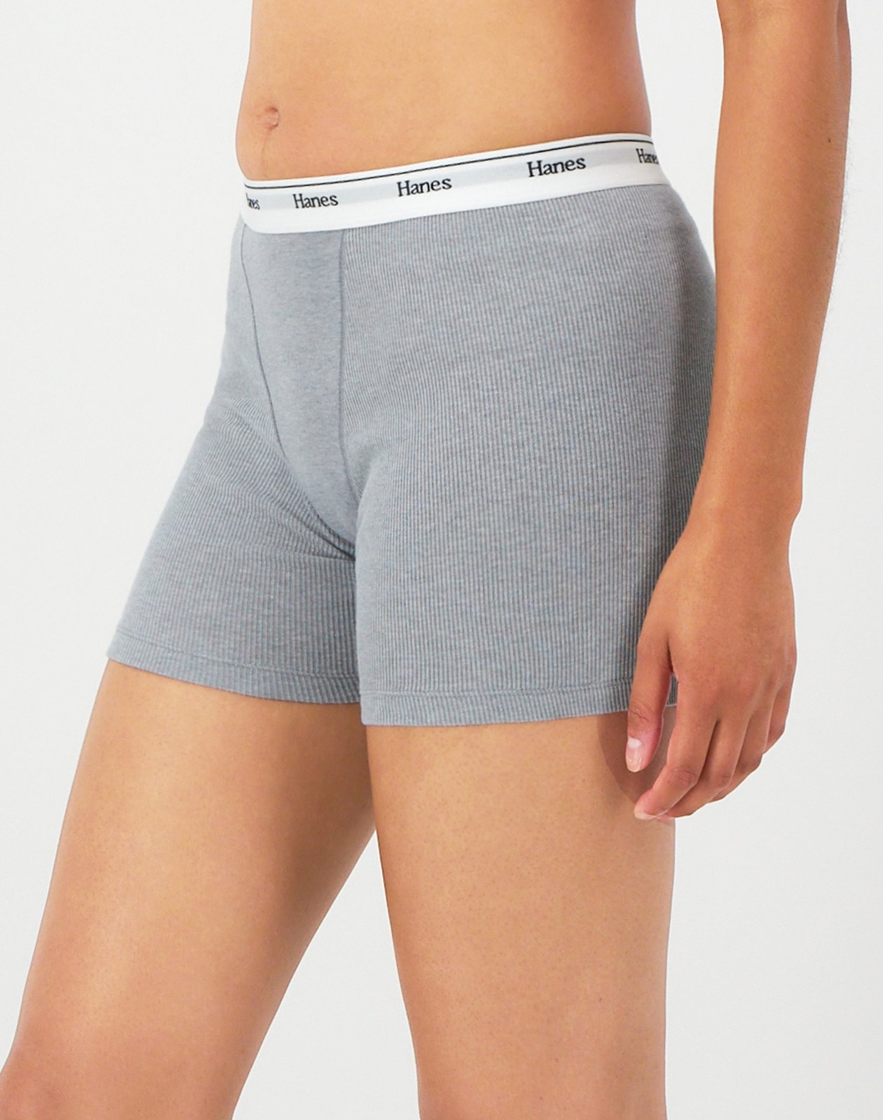 Hanes Originals Women’s Mid-Thigh Boxer Brief Underwear, Breathable Stretch