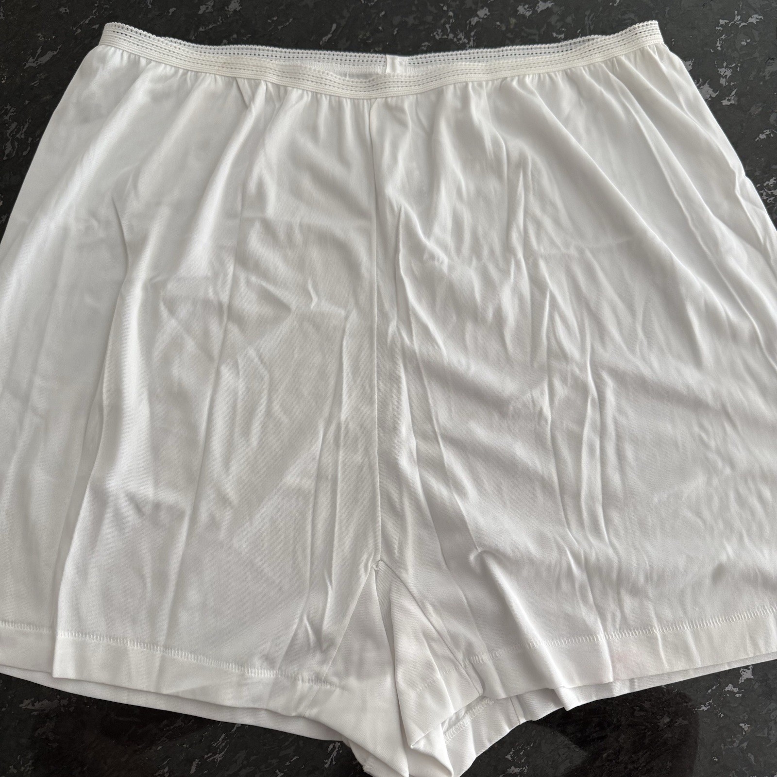 Vtg Sears Acetate Full Short Nicker’s Granny Panties White Sz 10 Sissy Pillow
