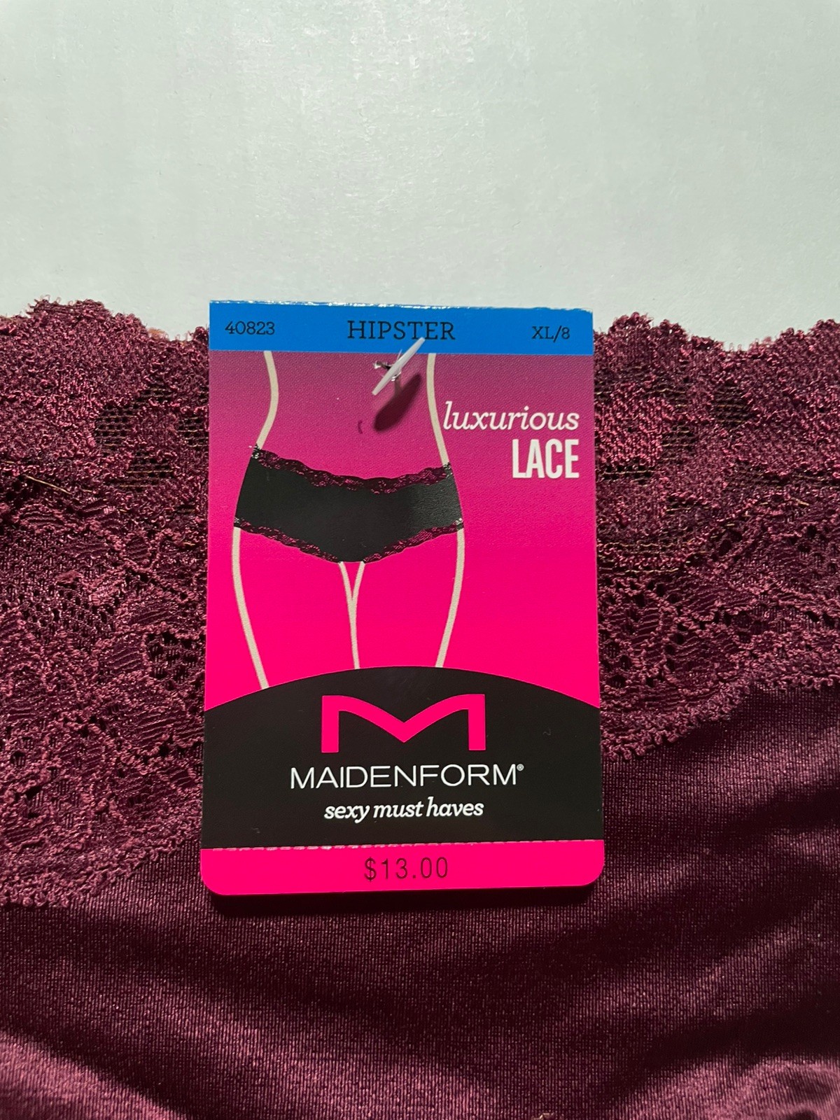 NWT Lot of 2 Women’s Maidenform Hipster Panties – Size XL / 8 – FREE SHIPPING