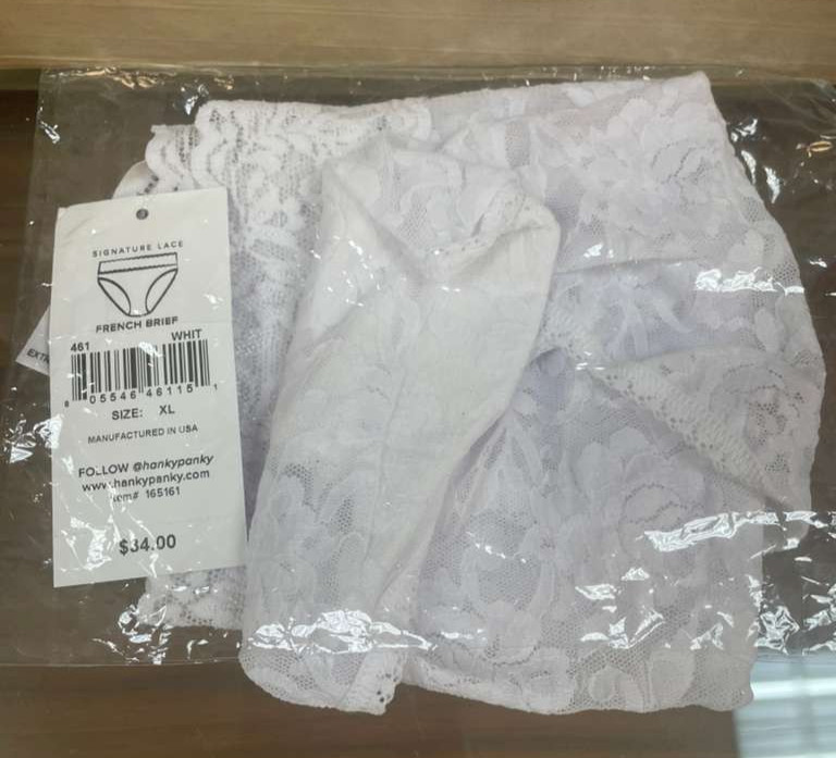 Hanky Panky Womens Signature Lace French Brief Style-461 White XL