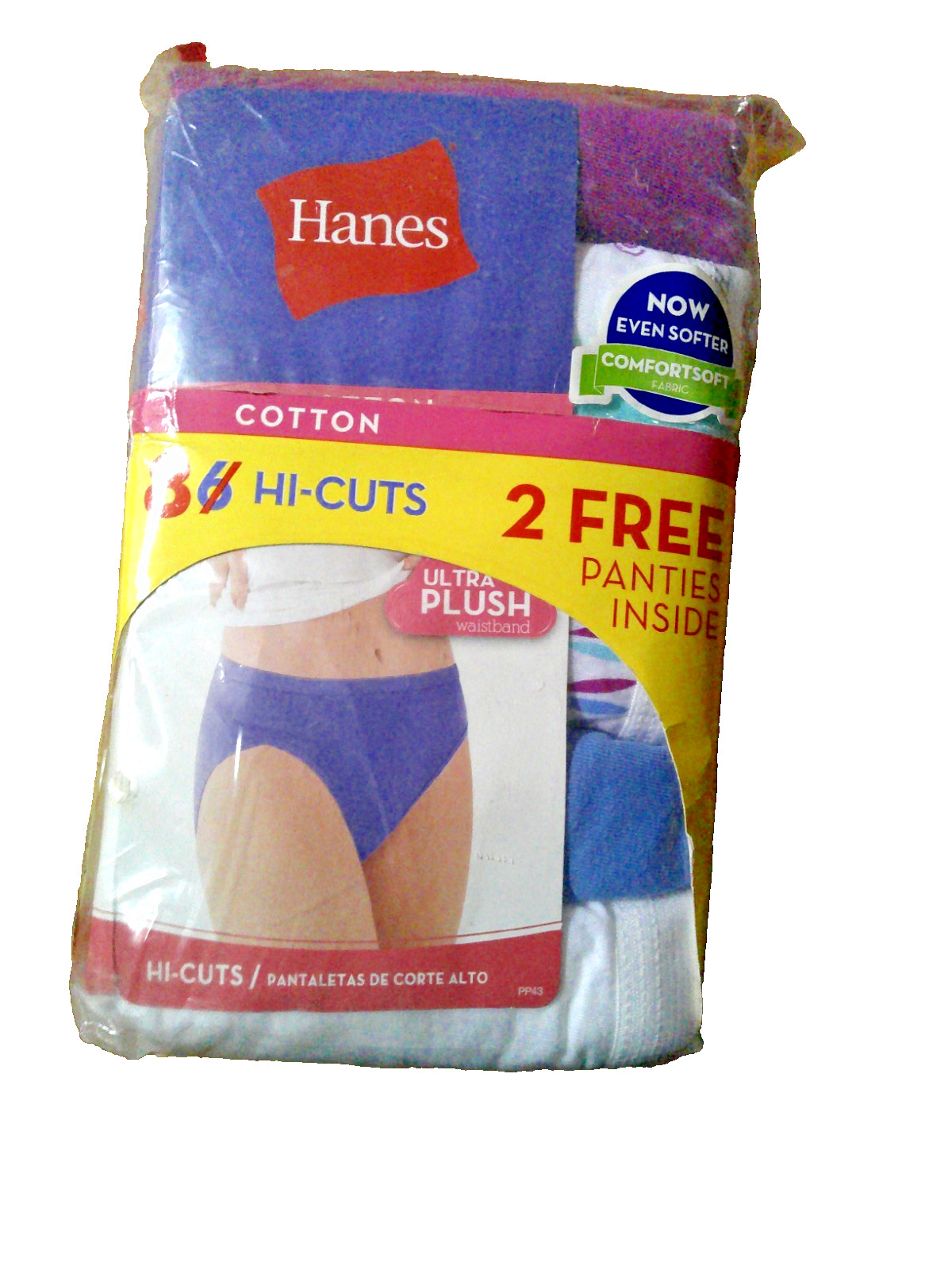 8 Pair Womens Hanes Cotton Briefs Pnties Size 8