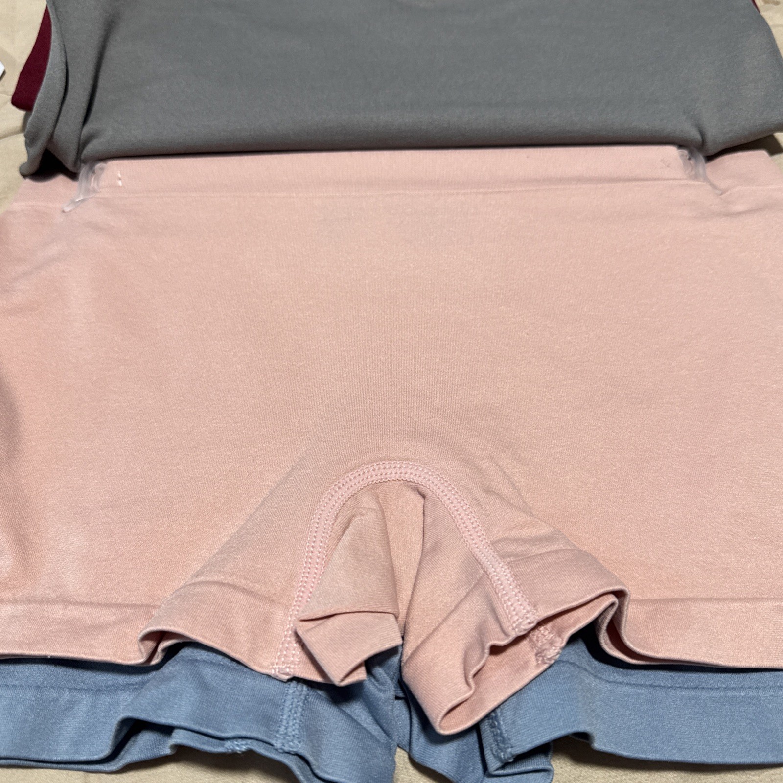 5 Life Is Good Boyshorts Panties Seamless Large 12-14 Nylon Spandex Polyester