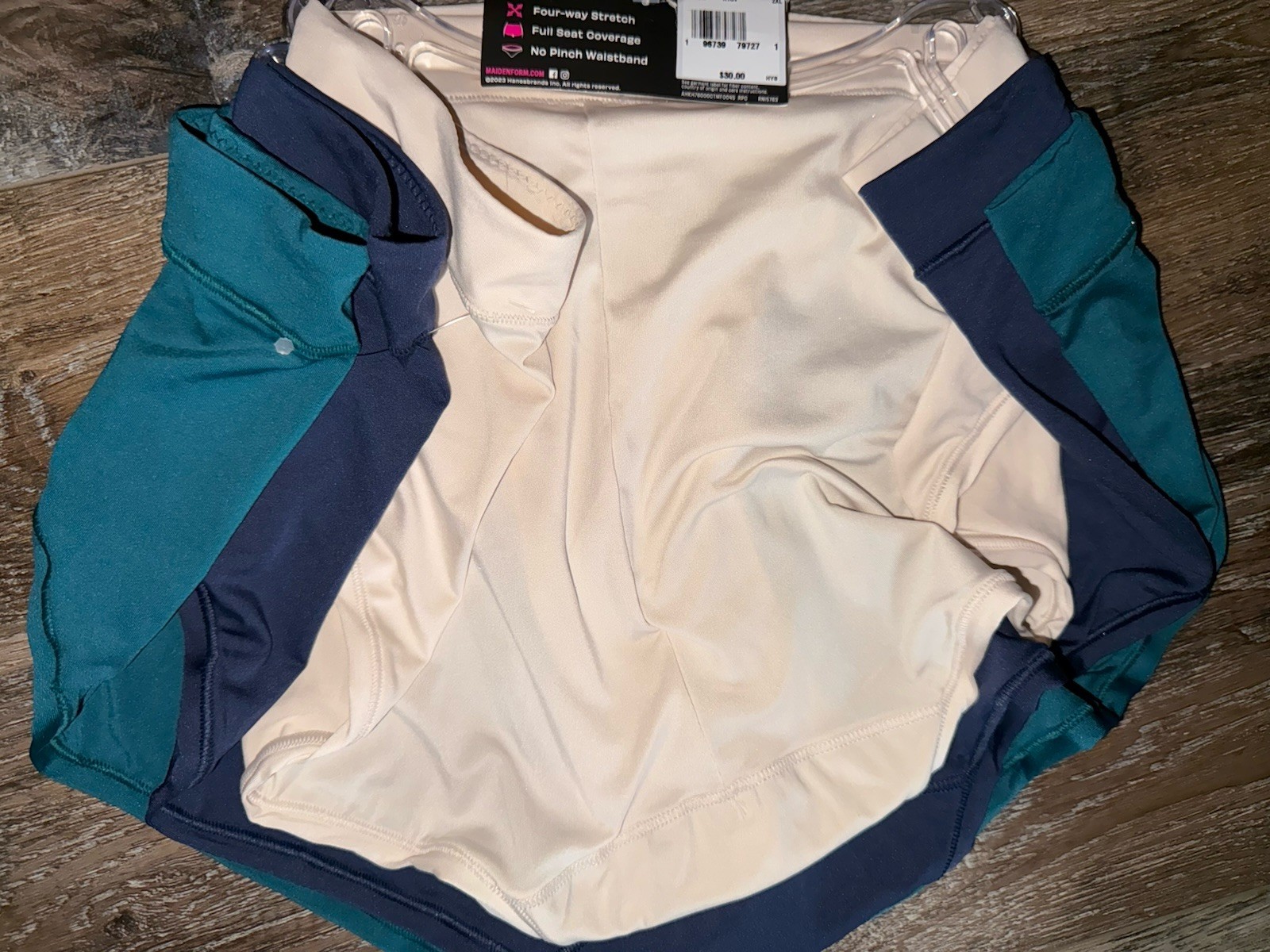 Maidenform ~ 3-Pair Women’s Bikini Underwear Polyester Blend Stretch (C) ~ 2XL