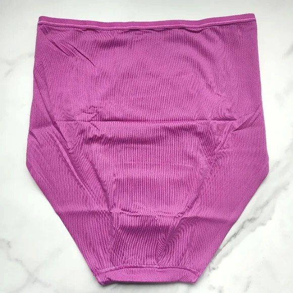 Soma Vanishing Edge Microfiber Modern Brief Panty Orchid Daze Size XL
