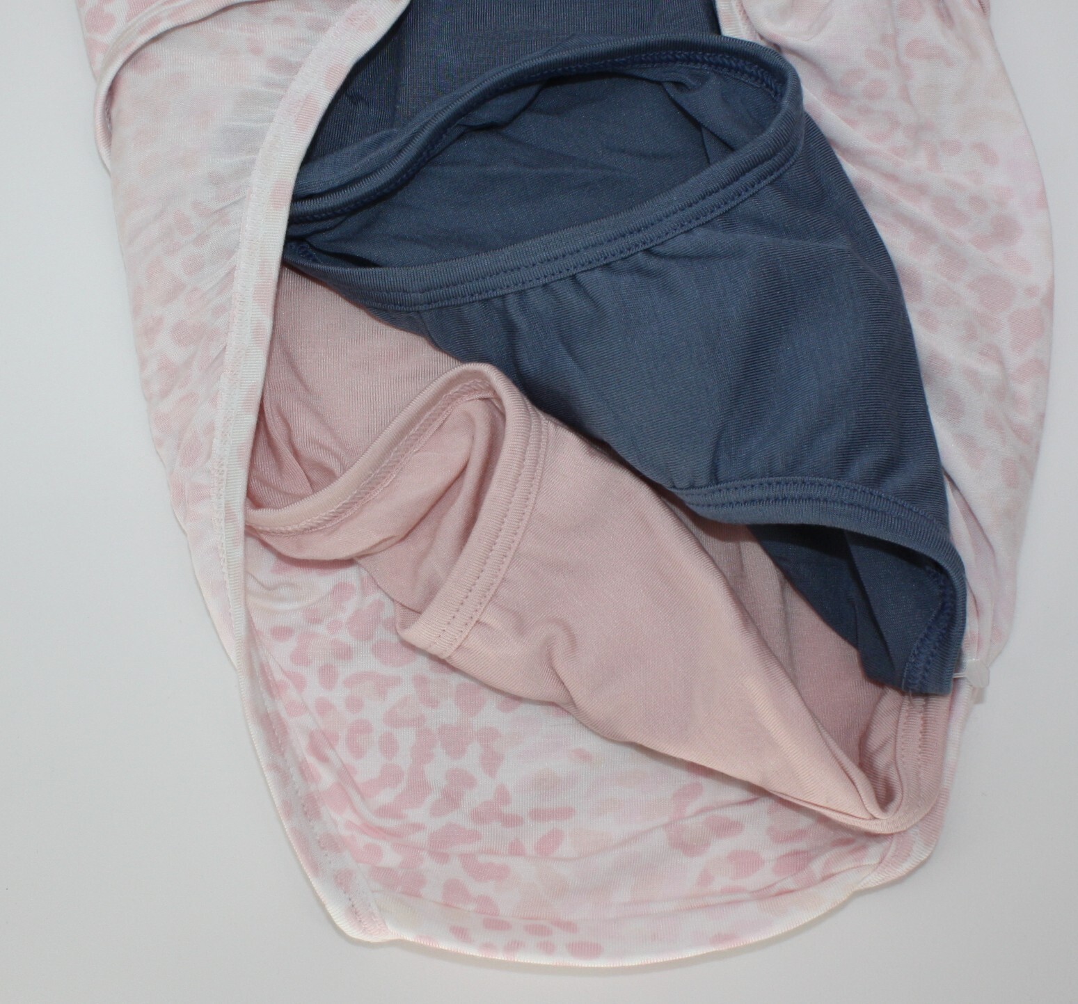 NWT set/3 JOCKEY 2071 supersoft FRENCH CUT soft comfy SLATE BLUE BABY PINK Print