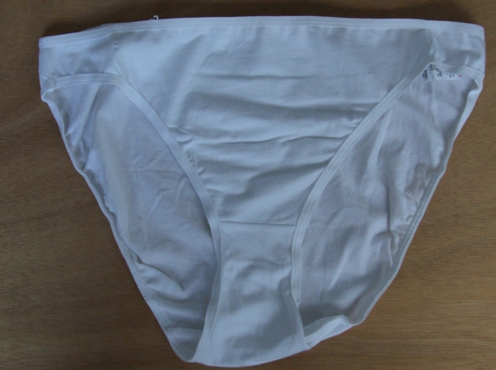 EX Chainstore size 12 high Leg nickers panties briefs stretchy cotton White