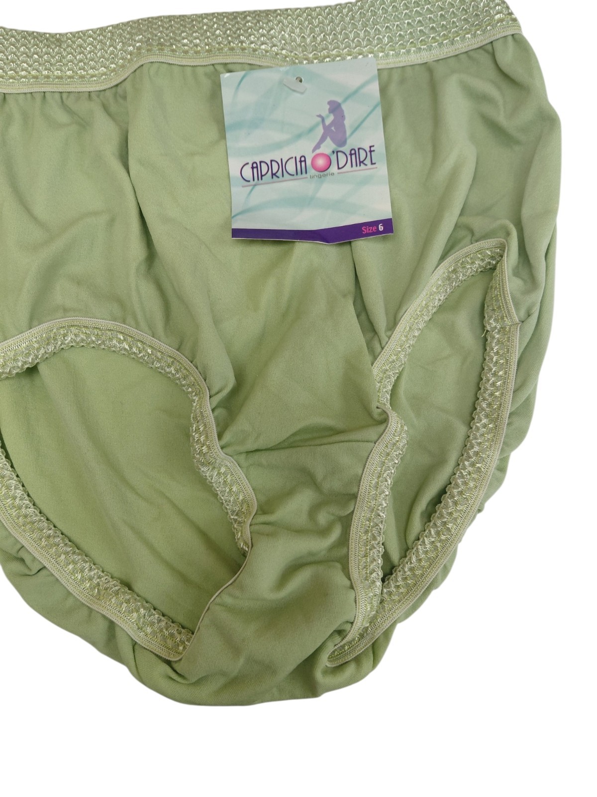 Vintage Capricia O’dare Green Brief Size M/6