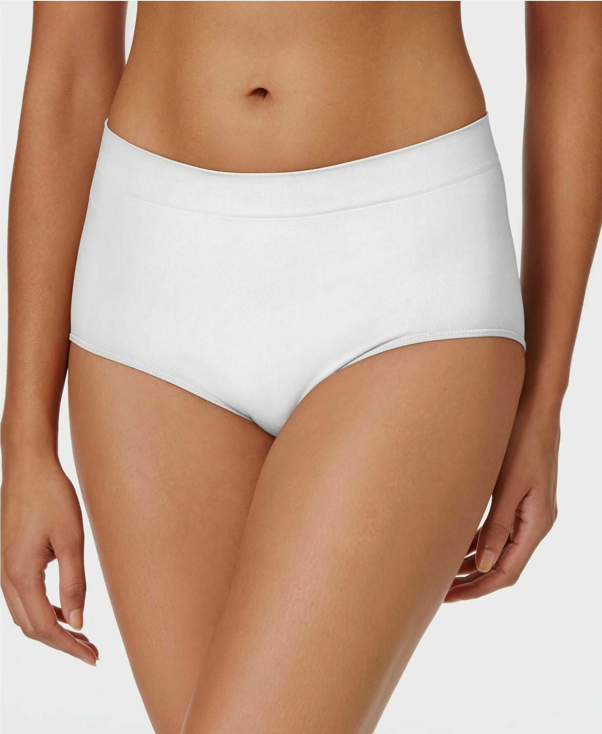 $19 Bali 2361 Womens White Smoothing Osu Over Underwear Brief Bottom Panties L/7