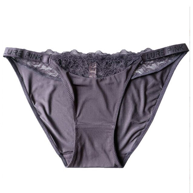 5 Packs Lot Sexy Women’s Ice Silky Panties Briefs Lace String Bikinis Underwear