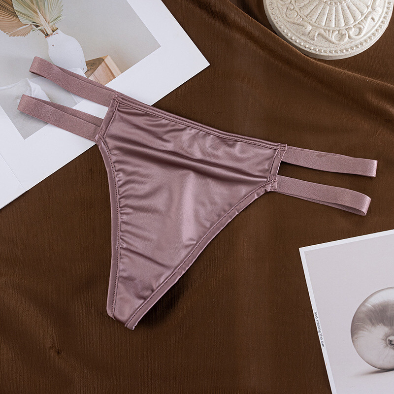 5 Pack Lot Sexy Womens Satin Panties Briefs Thongs Bikinis Underwear Lingeries