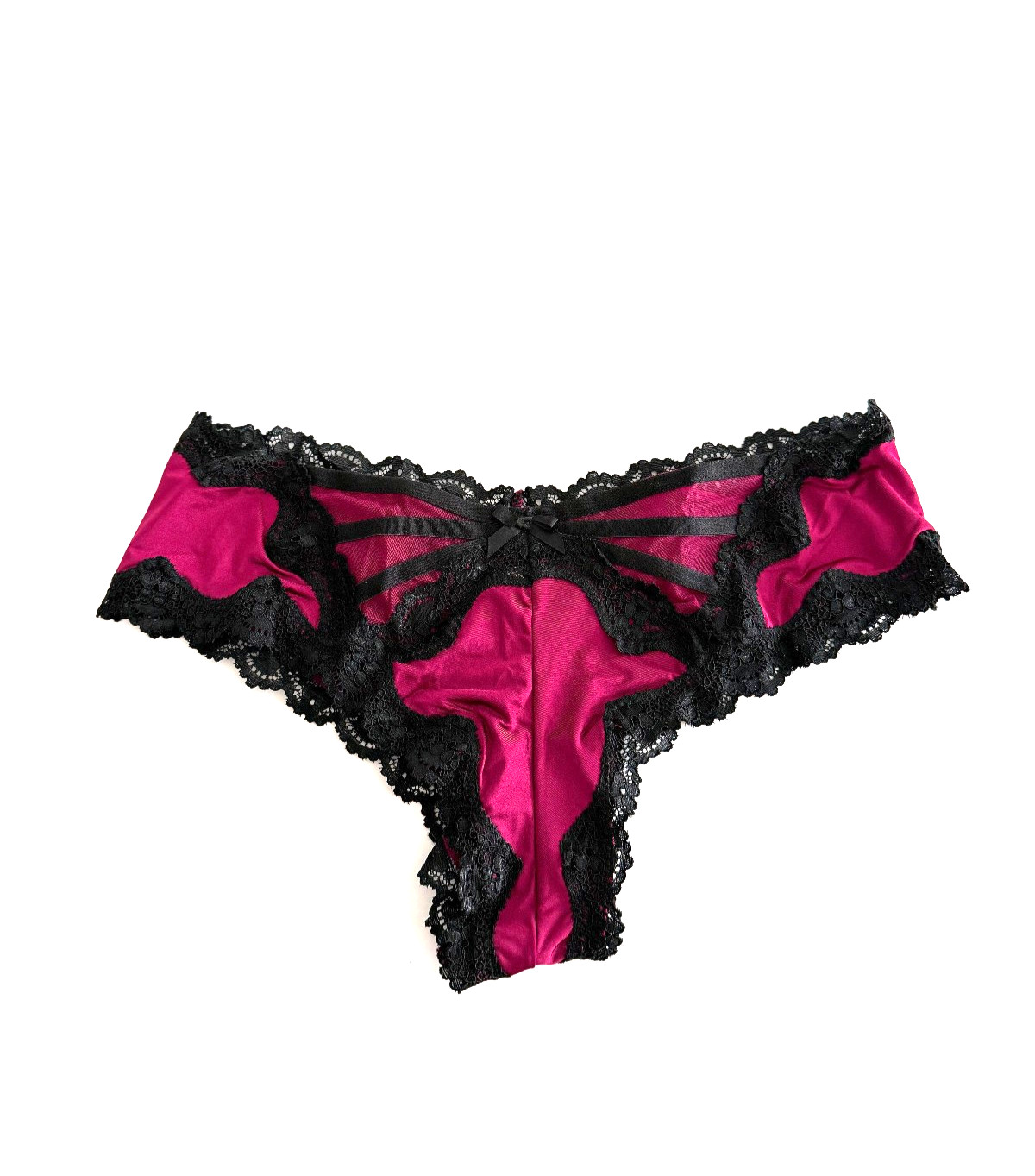 Victoria’s Secret Very Sexy Lace & Mesh Cheeky Panty Ruby Wine