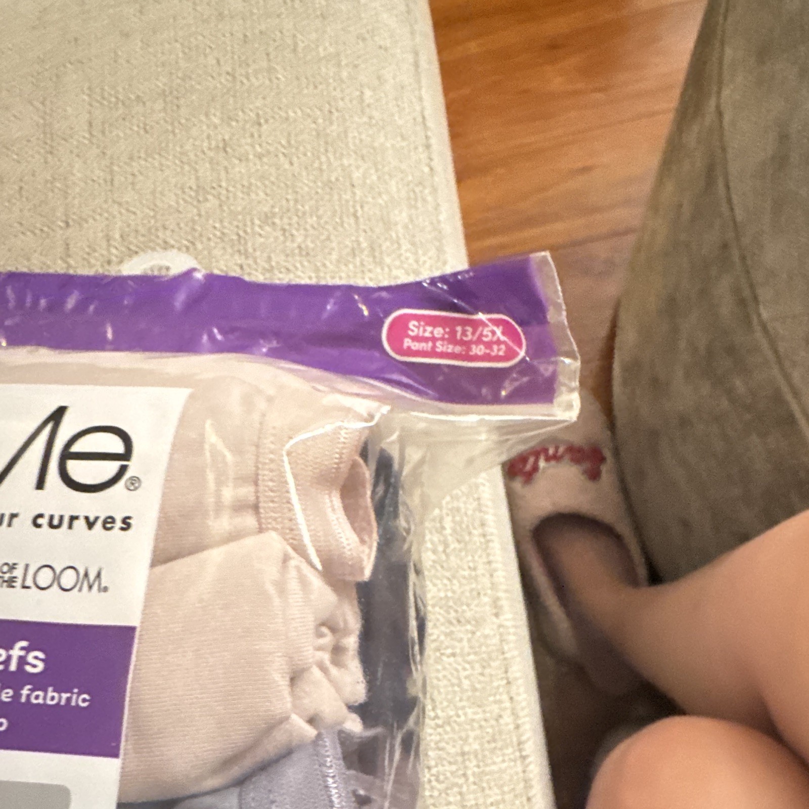 Fruit of the Loom Fit for Me Cotton Tagless Brief Panties 10-Pack 5X Black