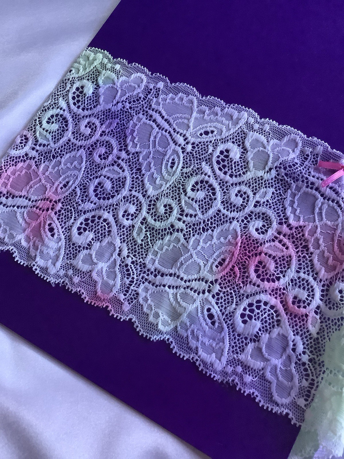Women’s Teens Gradient Butterfly Lace Floral Cheeky Panties Stretch 4pk Small