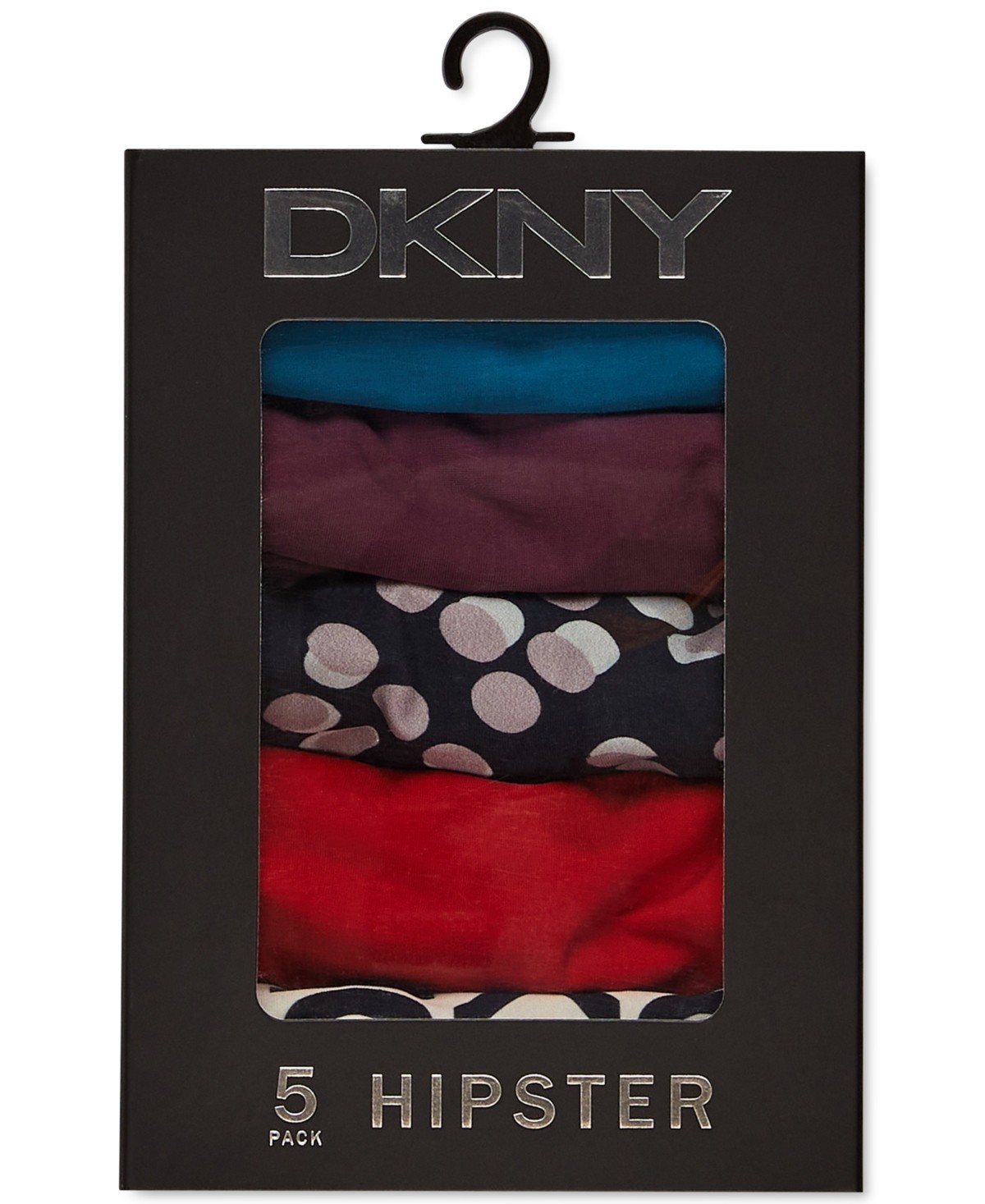 Dkny 5-Piece Litewear Cut Anywear Hipster, Multi-color, MEDIUM