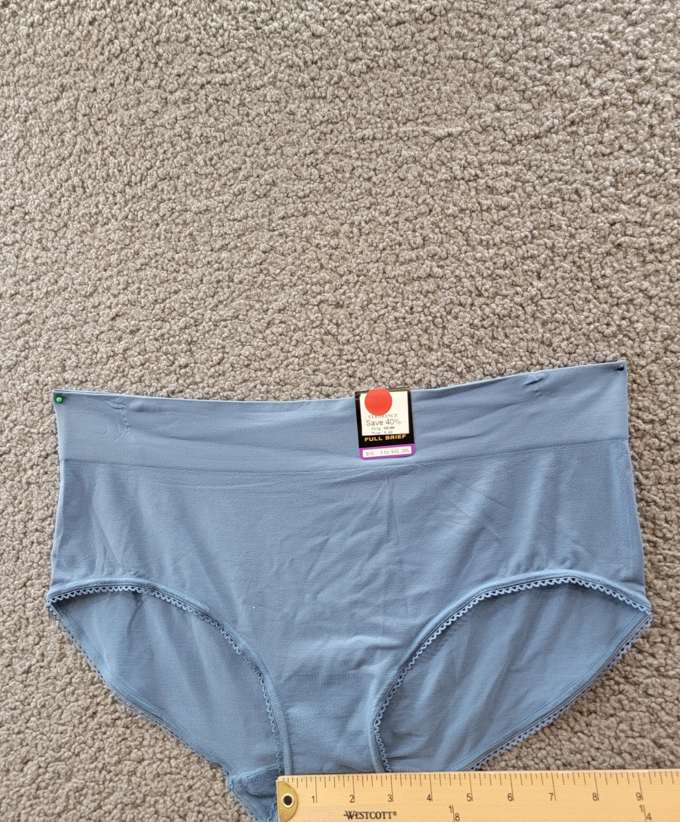 Wacoal Feeling Flexible Brief Underwear Women’s 9-2XL Coronet Blue Elastic Waist