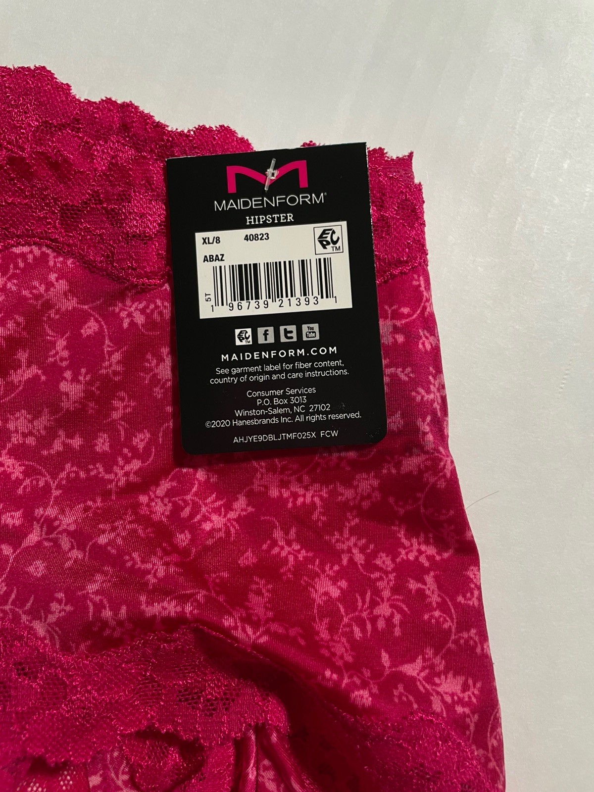 NWT Lot of 2 Women’s Maidenform Hipster Panties – Size XL / 8 – FREE SHIPPING