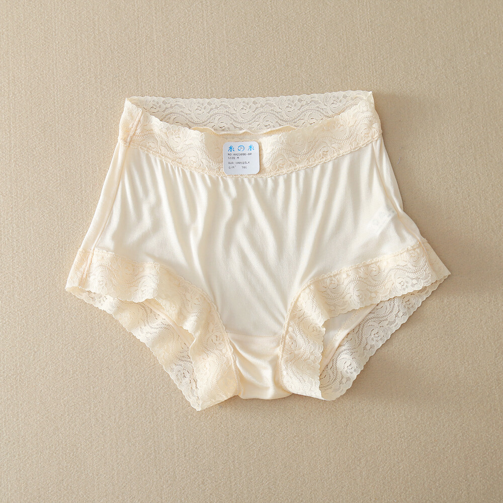 5 Pairs 100 Mulberry Silk Underwear Silk Women Briefs 42 Knitted Women’s Panties