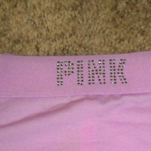 VICTORIAS SECRET HIPSTER PURPLE LAVENDAR SPARKLE DIAMANTES LOGO LARGE NEW