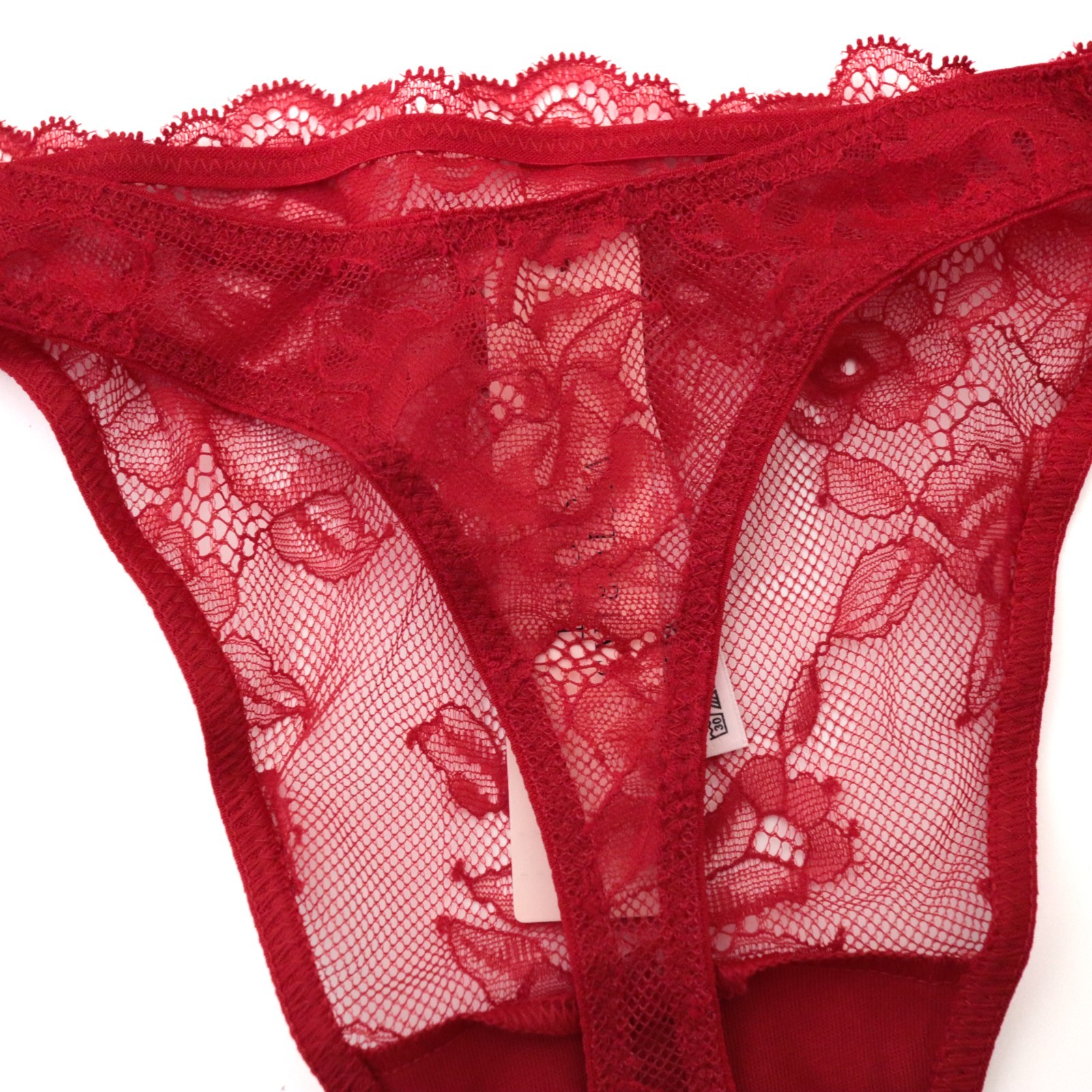 Victoria’s Secret Very Sexy Lace Logo Shine Strap Thong Panty S
