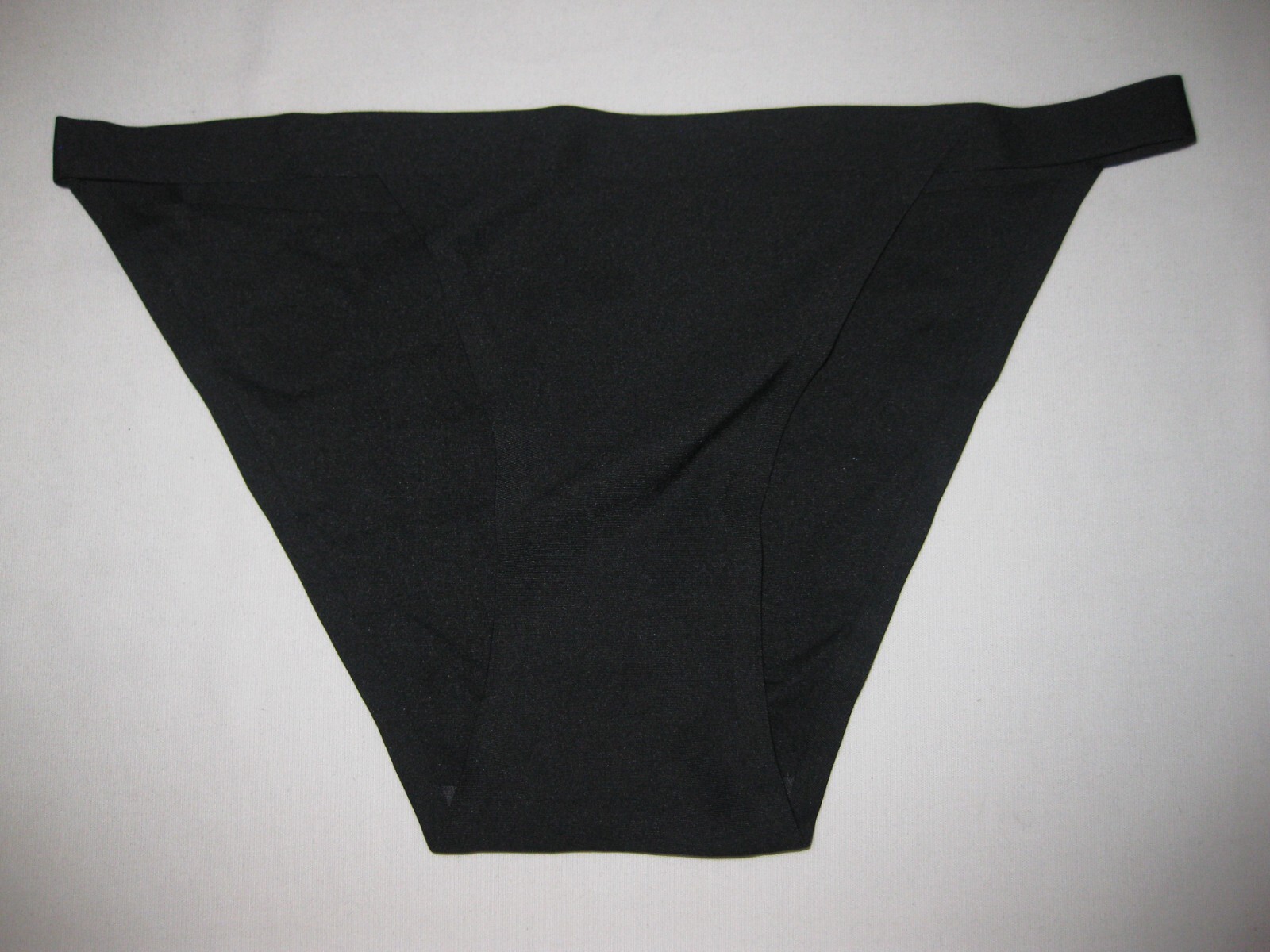 Shein microfiber tagless string bikini panties S black nip 80s aesthetic