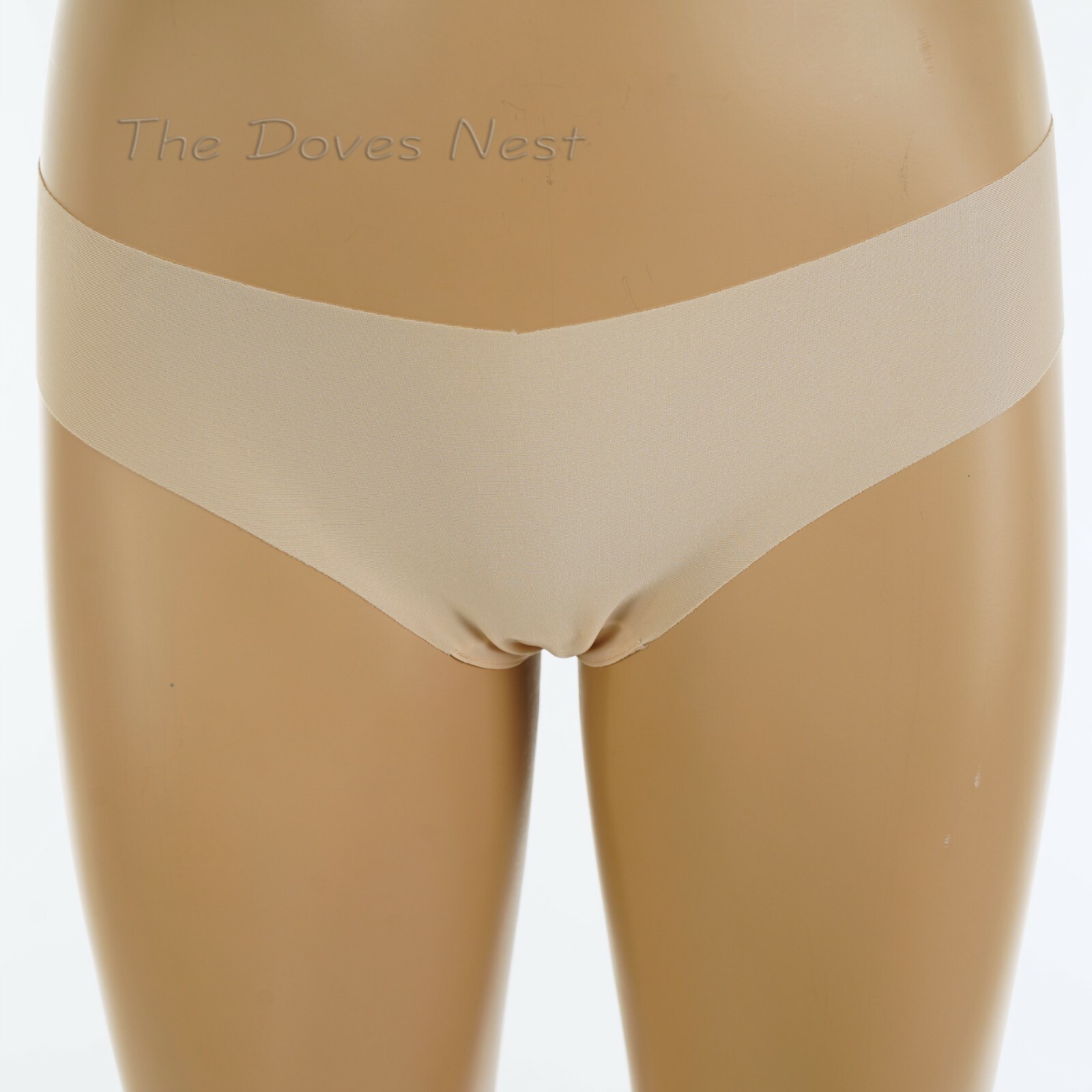 SO INTIMATES Junior’s Size 15-17 X-LARGE Smooth BUFF TAN No Show THONG Panties