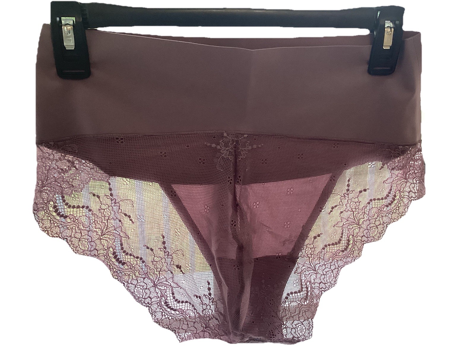 Spanx Women’s Lilac Color Lace Back Wide Waist Hipster panty FP2215 WN SZ XL