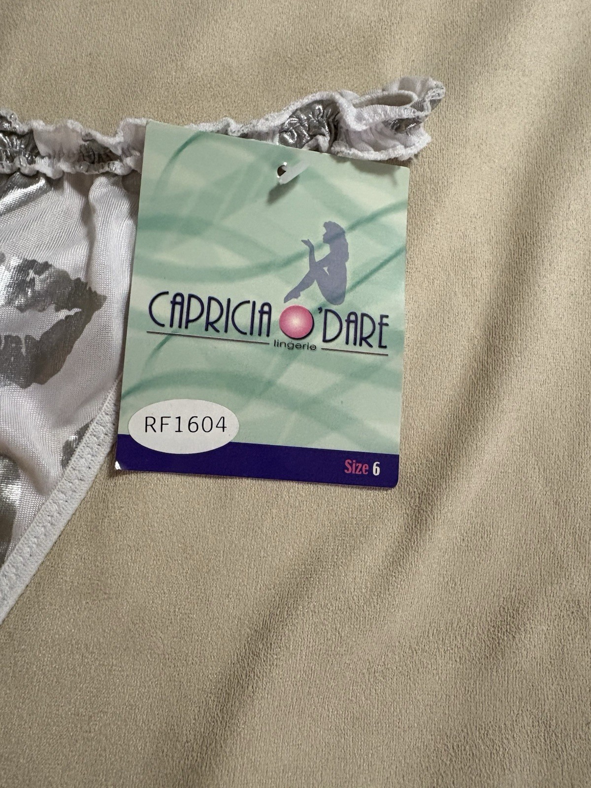 Capricia O’Dare Lingerie Thong Lot of 2 Size 6 Various Colors NEW