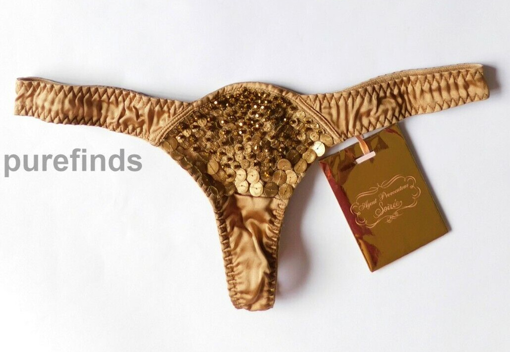 AGENT PROVOCATEUR SOIREE ASTRA THONG SIZE 1 USA 2 RRP £325 NWT