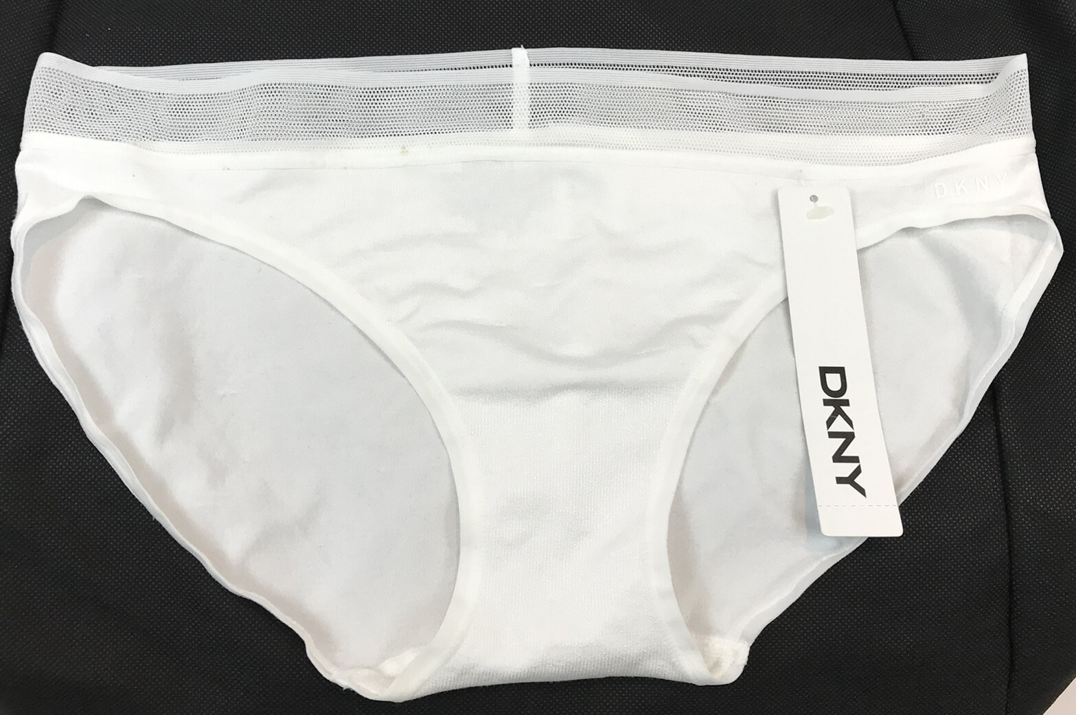 Plus Size Ladies DKNY White Logo Bikini Briefs UK Size L BNWT