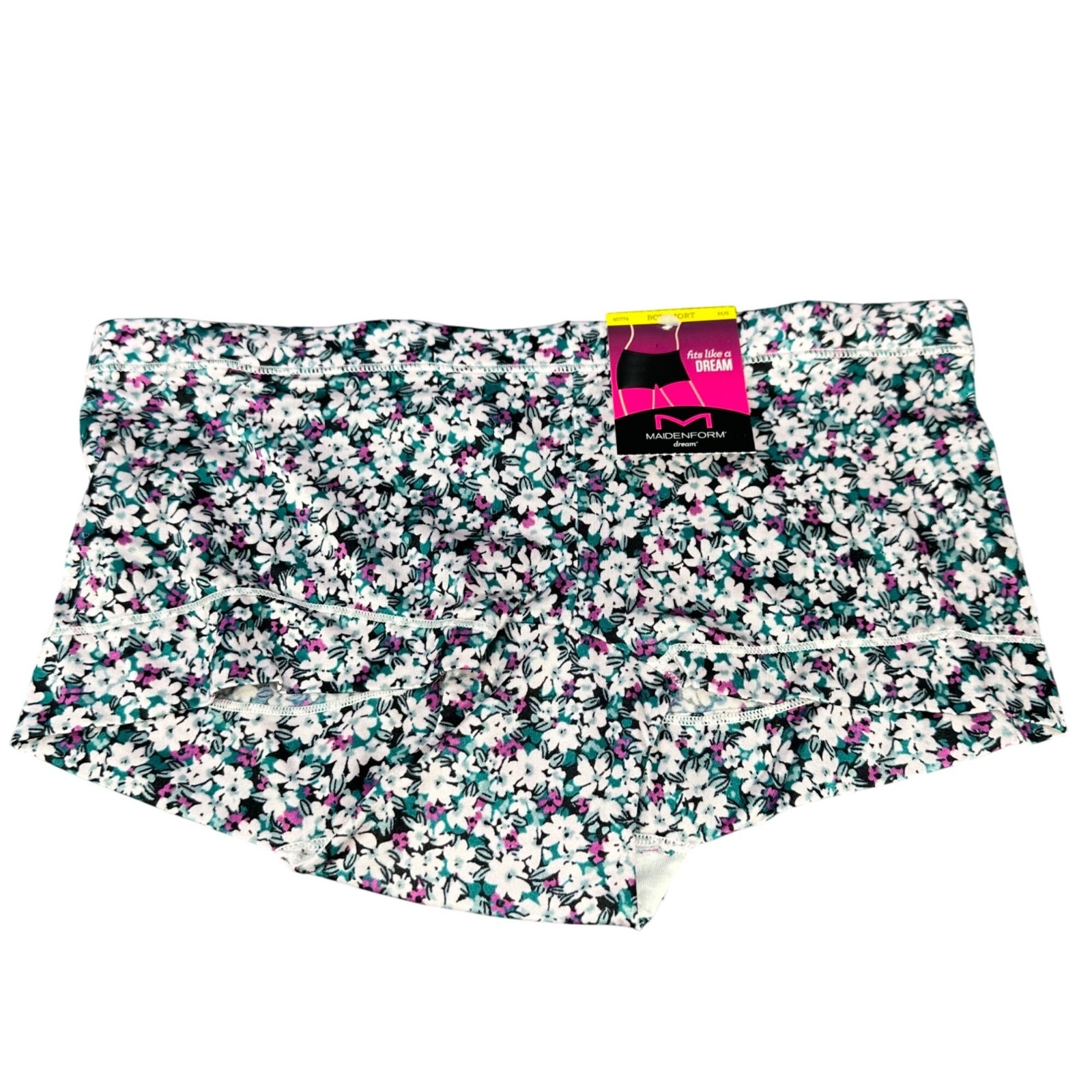 Maidenform Womens Size Medium 6 Panty Boyshorts Floral Multicolor New
