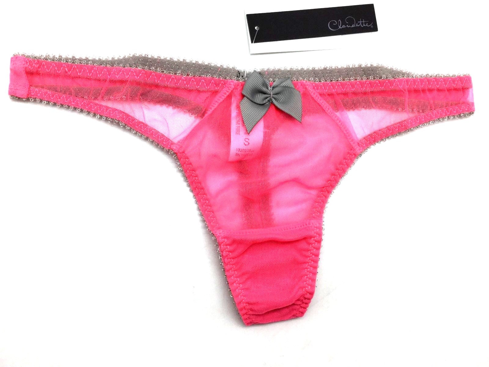 Love Claudette Dessous Thong Hot Coral Pink Bikini Panty Briefs Women’s Lingerie